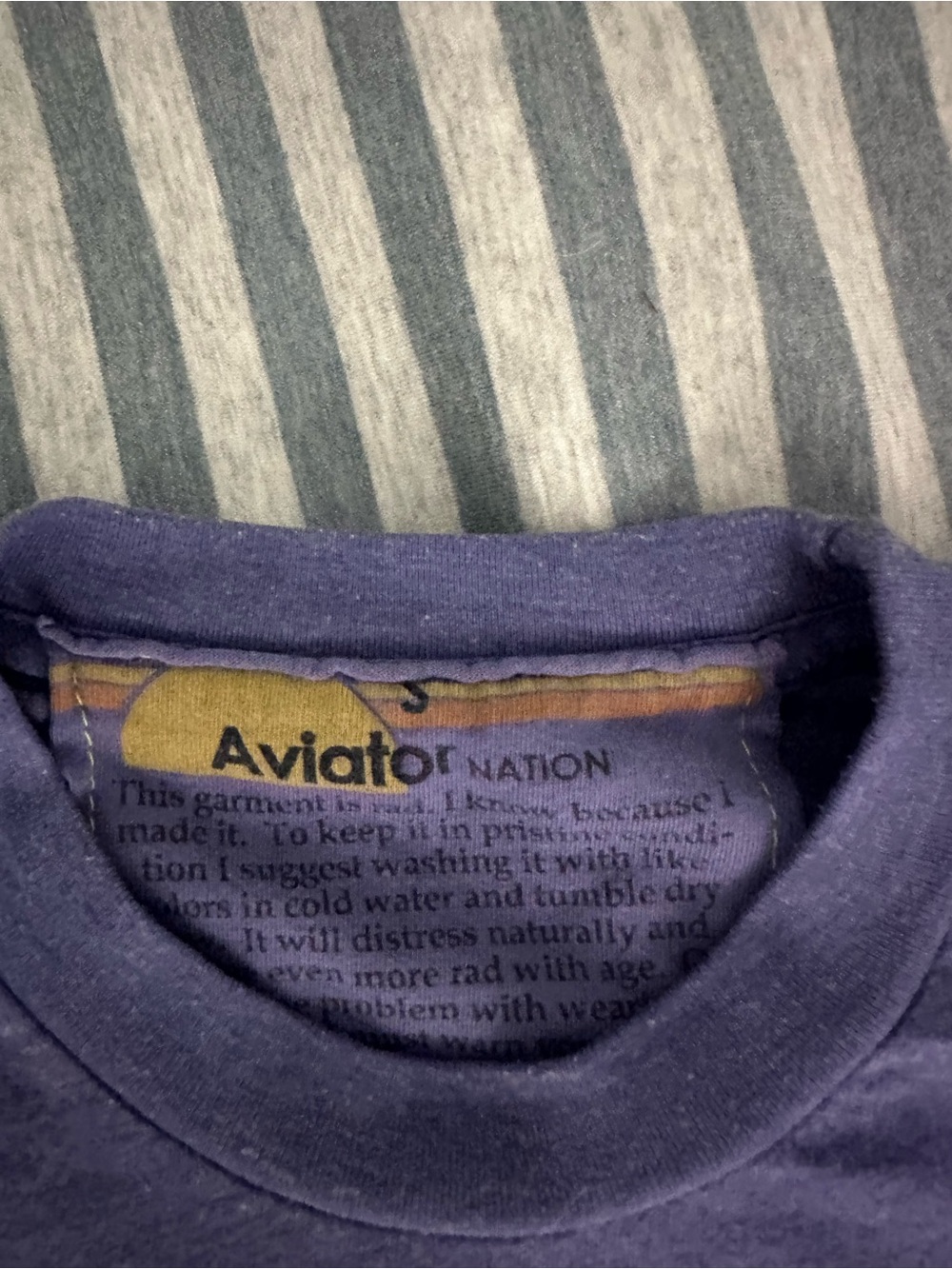 Aviator Nation purple T-shirt